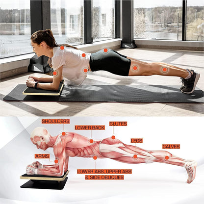 Professional Rocker Balance Board for Leg Workout | 17.5” Rocker Board, Rocker Wooden Balance Board for Balance & Exercises